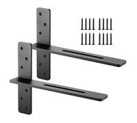 VEVOR 2 Soportes para Estantes Flotantes en Forma de T 406,4 x 73,5 x 304,8 mm