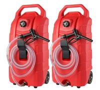 VEVOR 2 uds gasolina puede ruedas tanque de combustible 60L 7.8L/min boquilla Manual