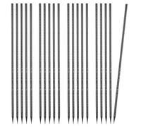 VEVOR 20 PCS Estacas de Refuerzo de 609,6 mm Resistentes de Acero Galvanizado Recto con Punta de Cincel y Revestimiento Resistente a la Oxidación para Jardinería, Cercas y Tiendas de Campaña