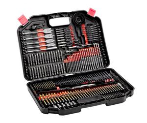 VEVOR 246 PCS Juego de Brocas Juego de Brocas para Taladro y Destornillador con Estuche de Transporte, Juego de Brocas para Destornillador Adecuadas para Taladrar y Atornillar Madera, Metal, Cemento