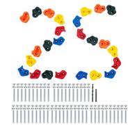 VEVOR 25 presas de escalada en roca, rocas de escalada de varios tamaños y colores para niños y adultos, presas de pared de escalada con hardware de montaje, agarres de pared de escalada para juegos d