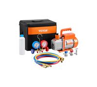 VEVOR 3,5 CFM Kit de Bomba de Vacío de Una Etapa y Manómetro para Sistemas HVAC
