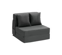 VEVOR 3 en 1 Sofá Cama Plegable 1860 x 730 x 150 mm con 2 Almohadas y Funda Lavable, Sofá Cama Convertible de Espuma Viscoelástica de Alta Densidad 25D para Sala de Estar, Dormitorio, Gris Oscuro