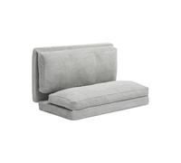 VEVOR 3 en 1 Sofá Cama Plegable 2410 x 1360 x 120 mm con Funda Lavable, Sofá Cama Convertible de Espuma Viscoelástica de Alta Densidad 25D para Sala de Estar, Dormitorio, Invitados, Gris Claro