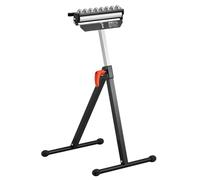 VEVOR 3 en 1 Soporte con Rodillos Carga de 136 kg, Altura Ajustable 680-1079,5mm con Cabezal de Rodillo Multidireccional Pulido para Soporte de Extensión para Carpintería con Salida de Sierra de Mesa