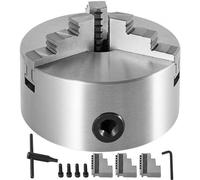 VEVOR 3 Mordazas K11-200 Torno Portabrocas Autocentrante Reversible Acero Endurecido 200 mm, Mandíbula de Torno de Alta Resistencia Precisión y Adaptabilidad, Mandril del Torno Durable
