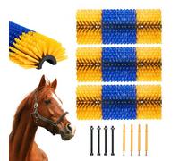 VEVOR 3 Piezas Cepillo Rascador Grande para Ganado de 51 x 19 x 10 cm con 6 Tornillos, Rascado Cepillo para Aliviar la Picazón de la Espalda y Mantener la Limpieza para Caballos, Cerdos, Vacas