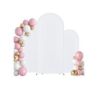 VEVOR 3 PCS Soporte de Fondo para Arco de Boda 1805/1500/1205 mm con Conexión de Caja y Diseño de Barra Transversal de Chasis, Soporte Dorado con Gasa para Cumpleaños, Celebraciones, Vacaciones