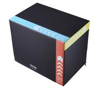 VEVOR Caja pliométrica 3 en 1 Caja de salto Culturismo Fitness Crossfit Madera Antideslizante Altura 76/60/50 cm Carga 201 kg para entrenamiento pliométrico Step-ups Flexiones Sentadillas Gimnasio