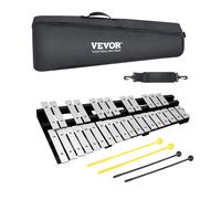 VEVOR 30 Notas Glockenspiel Xilófono Kit de Campanas, Instrumento de Percusión con Mazos, Baquetas y Bolso de Transporte, Set de Instrumento de Percusión Xilófono Glockenspiel Profesional