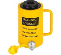 VEVOR 30 T Gato Hidráulico, 50 mm Gato Hidráulico para Coche Carrera de Ariete, Gato Hidráulico Carretilla Altura Total 170 + 12 mm, Gato Hidráulico Chapista de 10,8 kg