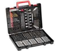 VEVOR 318 PCS Juego de Brocas Juego de Brocas para Taladro y Destornillador con Estuche de Transporte, Juego de Brocas para Destornillador Adecuadas para Taladrar y Atornillar Madera, Metal, Cemento