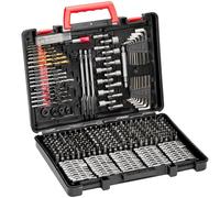 VEVOR 318 PCS Juego de Brocas y Destornilladores con Estuche de Transporte, Adecuadas para Taladrar y Atornillar Madera, Metal, Cemento