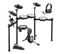 VEVOR 32 PCS Kit de Batería Electrónica 480 Sonidos Batería Eléctrica Silenciosa de 20,32 cm con Caja de Malla Compatible con USB MIDI, 3 Platillos de 25,4 cm, con Baquetas para Principiantes 8-in 3-C