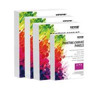 VEVOR 32 PCS Paneles de Lienzo para Pintar, Lienzos de Varios Tamaños, Blanco