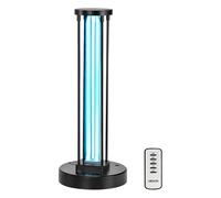 VEVOR 36 W Lámpara Ultravioleta Cilíndrica, Lámpara Ultravioleta con Purificador de Ozono, Temporizador de 3 Velocidades de 30/60/120 Minutos y Control Remoto para Habitaciones de Hasta 37 m²