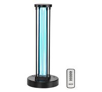 VEVOR 36 W Lámpara Ultravioleta Cilíndrica, Lámpara Ultravioleta con Purificador de Ozono, Temporizador de 3 Velocidades de 30/60/120 Minutos y Control Remoto para Habitaciones de Hasta 37 m²