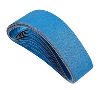 VEVOR 4 Bandas de Lijado de 91 cm, 10 Unidades 2 de Cada Grano: 40, 60, 80, 120 y 240 de Zirconio para Afilar Cuchillos, Pulir Metales, Acero Inoxidable y Acabado de Aleación de Níquel, Azul