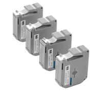 VEVOR 4 Paquetes Cinta para Rotuladora, Ancho de 12 mm, Compatible con Varios tipos de Rotuladoras Brother, Duradera y Resistente al Agua Repuesto para Letra Tag M-K231, Color Negro Sobre Blanco