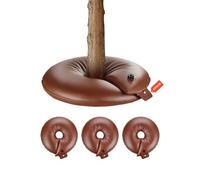 VEVOR 4 PCS Anillo de Riego para Árboles de Gran Capacidad de 60,6 L y Liberación Lenta de 6 a 9 Horas, Bolsas de Riego de PVC para Plantación Rellenables, para Goteo de Raíces de Árboles y Arbustos