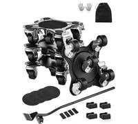 VEVOR 4 PCS Plataforma Rodante para Muebles 158 x 158 x 65 mm Carga de 544 kg, Transportador de Muebles Resistente con 5 Ruedas Giratorias de 360° y Panel de Acero al Carbono para Mover Muebles