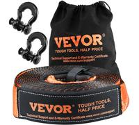 VEVOR 4 Piezas Kit de Recuperación Todoterreno Correas de Remolque 7,6x914,4 cm Grilletes con Anillo en D 13608 Kg Grillete Receptor de 20000 Kg Polea de Bloque Antidesgarro para Camión, Jeep, ATV