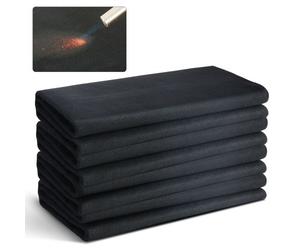 VEVOR 4 Piezas Manta de Soldadura de Fieltro de Carbono, Juego de Manta Resistente al Calor de 982 ℃, Cubierta de Soldadura de 950 x 910 x 3 mm con Arandelas Metálicas de Aislamiento Ignífugo