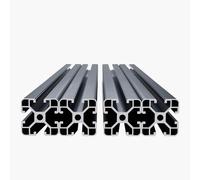 VEVOR 4 Piezas Perfiles de Extrusión de Aluminio 4040 con ranura en T de 600 mm, Riel Lineal Anodizado de Alta Resistencia para Impresora 3D, Máquina CNC (DIY), Grabado Láser, Color Negro