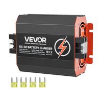 VEVOR 40 A 500 W Cargador Integrado de CC a CC de Batería con Carga Inteligente Multietapa para Baterías de Plomo-Ácido, Litio, AGM, GEL para Autocaravanas, Vehículos Comerciales, Barcos y Yates