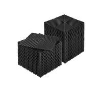 VEVOR 40 PCS Alfombrillas de Drenaje Entrelazada de 310 x 310 x 15,1 mm, Negro