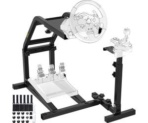 VEVOR 44x31 cm Soporte para Volante Soporte de Volante Universal Plegable 11,5 kg Wheel Stand Pro Compatible con Logitech G25 G27 G29 Soporte Volante Fanatec Simcube Thrustmaster