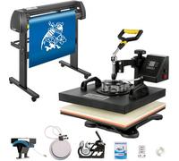 VEVOR 5 en 1 Prensa caliente 38x38 cm & Máquina Plotter de Corte de Vinilo 720mm