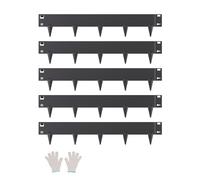 VEVOR 5 PCS Borde de Metal de 990 x 181 x 1,5 mm con Dientes Afilados, Negro