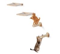VEVOR 5 PCS Estantes de Pared para Gatos Carga de 18,14 kg Estantes de Pared y Perchas con Tablas para Saltar, Nido, Barrera y Árbol de Gatos, Muebles Flotantes de Gatos para Dormir, Jugar y Trepar