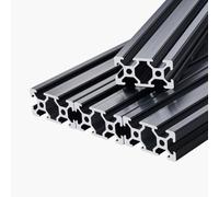 VEVOR 5 Piezas Perfiles de Extrusión de Aluminio 2040 con ranura en T de 1000 mm, Riel Lineal Anodizado de Alta Resistencia para Impresora 3D, Máquina CNC (DIY), Grabado Láser, Color Negro
