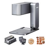 VEVOR 5 W Grabador Láser Manual Portátil, Alta Velocidad de 600 mm/s, Conjunto Básico de Grabador y Cortador Láser para Bricolaje para Metal, Láser Azul Único, Madera, Cuero, Acrílico, Joyería, Vidrio