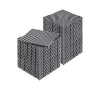 VEVOR 50 PCS Alfombrillas de Drenaje Entrelazada de 310 x 310 x 15,1 mm, Gris
