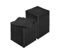 VEVOR 50 PCS Alfombrillas de Drenaje Entrelazada de 310 x 310 x 15,1 mm, Negro