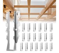 VEVOR 50 Soportes para Vigas, Dimensiones Interiores 40 x 38 x 199 mm, Resistentes a Huracanes y con Revestimiento Antioxidante, Soportes a Vigas de Suelo, Cubierta y Techo, Aplicación Versátil