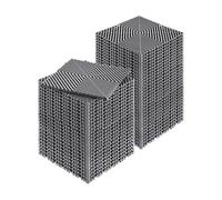 VEVOR 55 PCS Alfombrillas de Drenaje Entrelazada de 310 x 310 x 15,1 mm, Gris