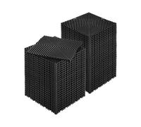 VEVOR 55 PCS Alfombrillas de Drenaje Entrelazada de 310 x 310 x 15,1 mm, Negro