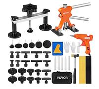 VEVOR 56 PCS Dent Removal Kit, Paintless Dent Repair Kit with Golden Lifter, Bridge Puller, Car Dent Puller with Puller Tabs, Hot Glue Gun for Auto Body Dents, Hail Damage, Door Ding