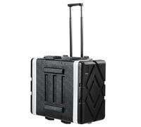 VEVOR 6U Gabinete para Servidor, Profundidad de 488,95 mm, Gabinete para Rack de Servidor con Ruedas de Construcción ABS, Paneles Frontal y Posterior Desmontables para Amplificadores, Mezcladores