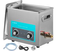 VEVOR 6.5L Limpiador Ultrasónico Knob Calentador Temporizador para Limpieza