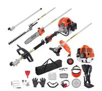 VEVOR 6 en 1 Cortasetos de Gas 52 CC Herramientas de Corte de Arbustos 1,15 L