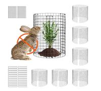 VEVOR 6 Paquetes de Jaula de Protector de Plantas, φ320 x 355 mm, Jaula de Exterior para Planta, Flores y Verduras, Mantiene Alejados a los Conejos, Pollos y Ardillas, 18 PCS de Malla metálica, Negro