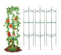 VEVOR 6 Paquetes de Jaula para Tomate Soporte para Plantas Enrejadas de Tomates de 123 cm, Jaula Apilable de Soporte para Plantas Altas para Parterres Elevados, Verduras, Flores y Plantas Trepadoras