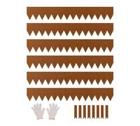 VEVOR 6 PCS Borde de Acero para Paisajismo 1016 x 152,4 x 1,5 mm, Resistente a la Intemperie y Antioxidante, Cerca de Jardín Borde de Césped para Parterres de Flores, Divisor de Caminos de Patio