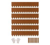 VEVOR 6 PCS Borde de Acero para Paisajismo 1016 x 203,2 x 1,5 mm, Resistente a la Intemperie y Antioxidante, Cerca de Jardín Borde de Césped para Parterres de Flores, Divisor de Caminos de Patio