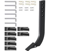 VEVOR 6 PCS Vástago de Hoja de Caja, Vástago Escarificador de 464 mm, Vástago Raspador de Caja de 4 Agujeros, Vástago Desgarrador con Dientes y Pasadores Cónicos Extraíbles, Conjunto de Vástagos